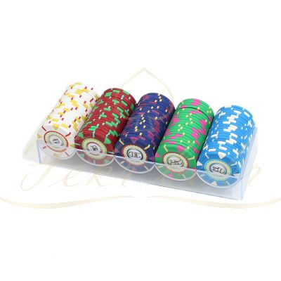 باکس 100تایی چیپ پوکر claysmith triangle اعداد پایین