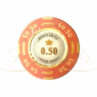 ژتون پوکر monte carlo عدد 0.5 رول 25 تایی