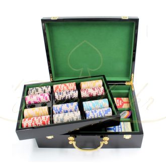 چیپ ست پوکر500 تایی millions با کیس چوبی