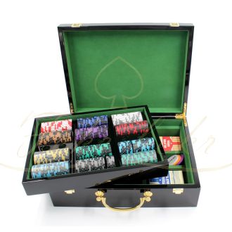 چیپ ست پوکر500 تایی black stars با کیس چوبی