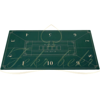 مت پوکرslowplay رنگ سبز تیره سایز 90*180 سانت