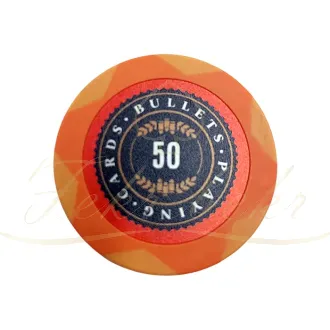 چیپ پوکر Bullets عدد 50 رول 25تایی