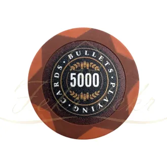 چیپ پوکر Bullets عدد 5000 رول 25تایی