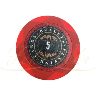 چیپ پوکر Bullets عدد 5 رول 25تایی