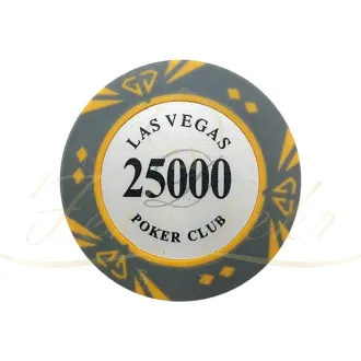 ژتون پوکر las vegas diamond عدد 25000 رول 25 تایی