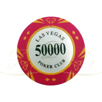 ژتون پوکر las vegas diamond عدد 50000 رول 25 تایی