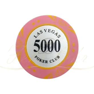 ژتون پوکر las vegas diamond عدد 5000 رول 25 تایی