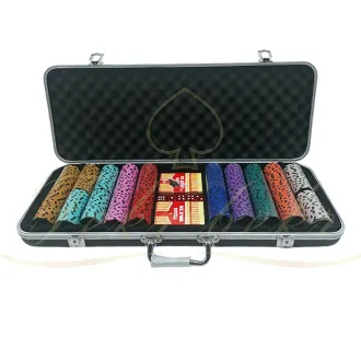 چیپ ست پوکر 500 تایی slowplay مدل nash clay عدد دار