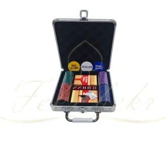 چیپ ست پوکر 100 تایی slowplay مدل nash clay عدد دار