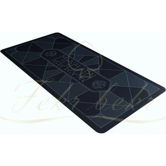 مت پوکر Fake aces رنگ مشکی سرمه ای سایز 100*200 سانت