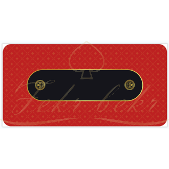 مت پوکر pokerstars رنگ قرمز سایز 120*240 سانت