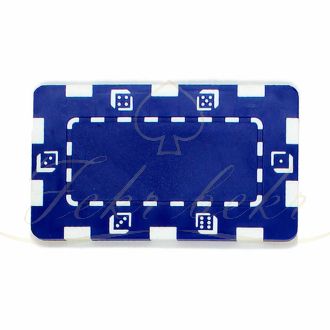 پلاک مستطیلی رنگ آبی تیره بسته 5تایی