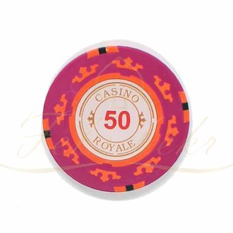 چیپ پوکر Casino Royal عدد 50 رول 25 تایی