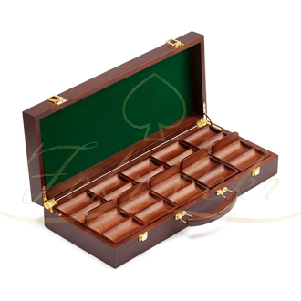 کیف چوبی مخصوص حمل و نگهداری ژتون پوکر