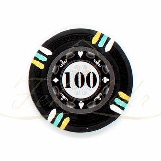 ژتون پوکر CSB عدد 100 رول 25 تایی