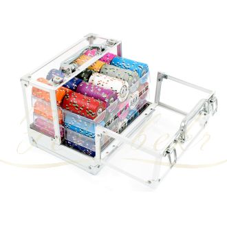 چیپ ست 600 تایی مدل claysmith stripe