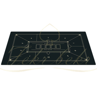 مت پوکرslowplay رنگ یشمی سایز 100*200 سانت