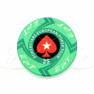 ژتون EPT عدد 25 رول 25 تایی