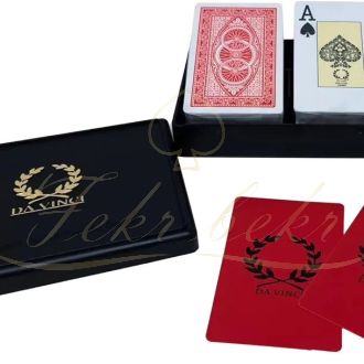 پاسور پوکرسایز خال درشت DA VINCi قرمز آبی