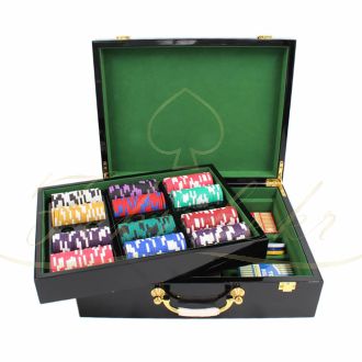 چیپ ست 500تایی lucky chips با کیس چوبی