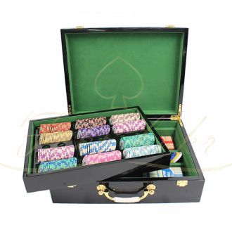 چیپ ست 500تایی لاس وگاس با کیس چوبی