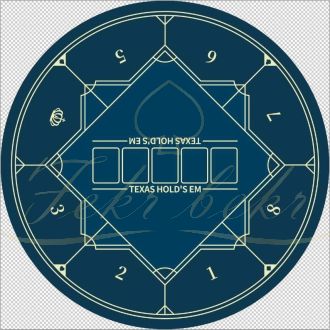 مت پوکر سبزآبی قطر 140 سانتیمتر