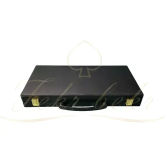 کیف 300تایی ژتون پوکر بدنه چوب روکش چرم