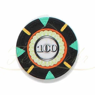 چیپ پوکر claysmith triangle عدد 100 رول 25 تایی