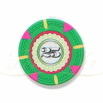 چیپ پوکر claysmith triangle عدد 25 رول 25 تایی