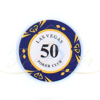 ژتون پوکر las vegas diamond عدد 50 رول 25 تایی