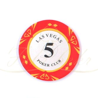 ژتون پوکر las vegas diamond عدد 5 رول 25 تایی