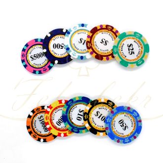 نمونه 10تایی ژتون پوکر مونت کارلو