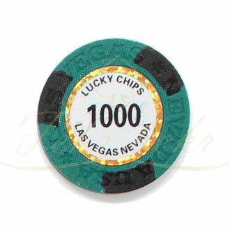 چیپ پوکر lucky chips عدد 1000 رول 25 تایی
