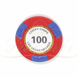 چیپ پوکر lucky chips عدد 100 رول 25 تایی