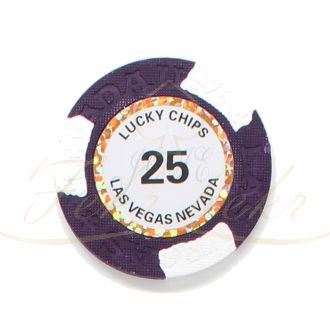 چیپ پوکر lucky chips عدد 25 رول 25 تایی