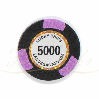چیپ پوکر lucky chips عدد 5000 رول 25 تایی