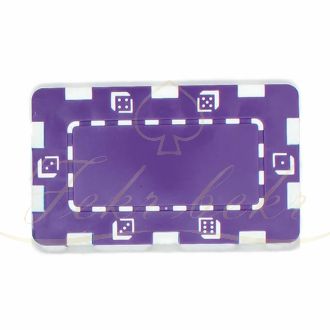 پلاک مستطیلی رنگ بنفش بسته 5تایی