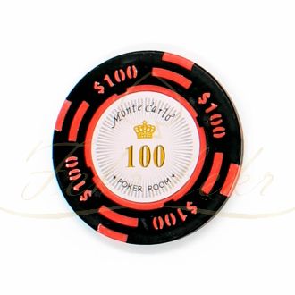 ژتون monte carlo عدد 100 رول 25 تایی