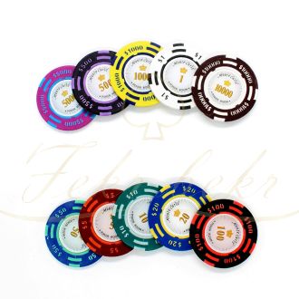 نمونه 13تایی چیپ پوکر مونت کارلو poker room
