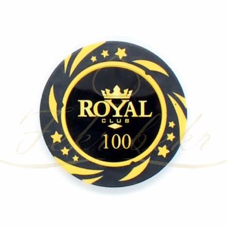 ژتون پوکر Royal عدد 100 رول 25 تایی
