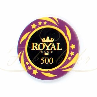 ژتون پوکر Royal عدد 500 رول 25 تایی