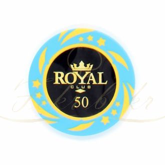 ژتون پوکر Royal عدد 50 رول 25 تایی