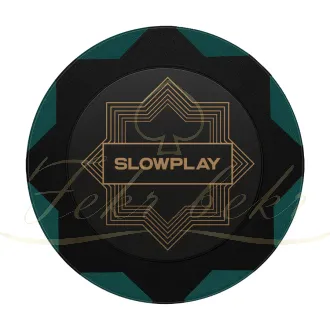 چیپ پوکر slowplay مدل nash clay رنگ سبز رول 25تایی