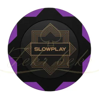 چیپ پوکر slowplay مدل nash clay رنگ بنفش رول 25تایی