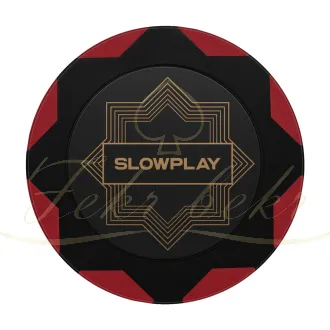 چیپ پوکر slowplay مدل nash clay رنگ قرمزرول 25تایی