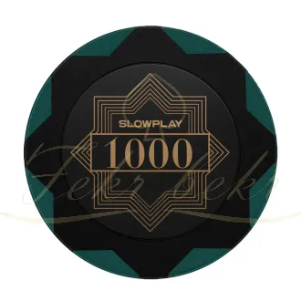 چیپ پوکر slowplay مدل nash clay عدد 1000 رول 25تایی