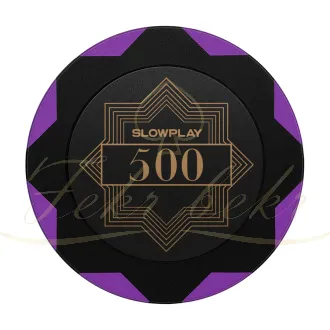 چیپ پوکر slowplay مدل nash clay عدد 500 رول 25تایی