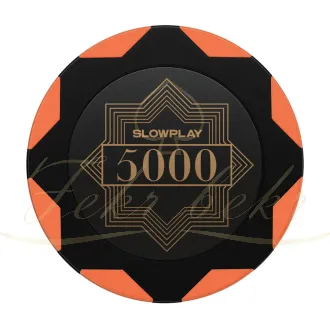 چیپ پوکر slowplay مدل nash clay عدد 5000 رول 25تایی