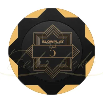 چیپ پوکر slowplay مدل nash clay عدد 5 رول 25تایی