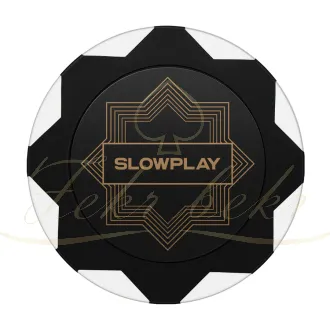 چیپ پوکر slowplay مدل nash clay رنگ سفید رول 25تایی